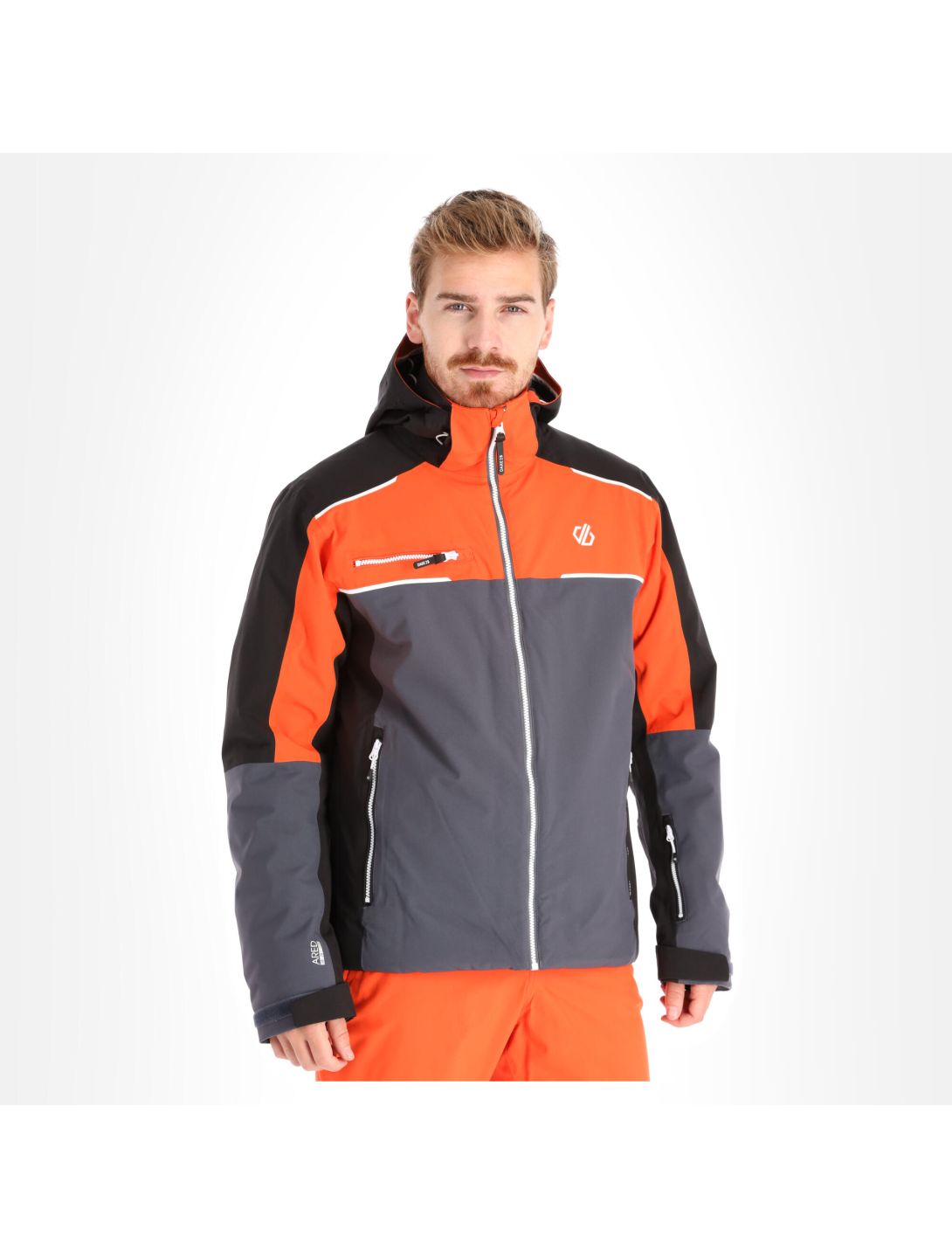 Dare2b, Intermit Ii Jacket giacca sci uomo trail blaze grigio/rosso