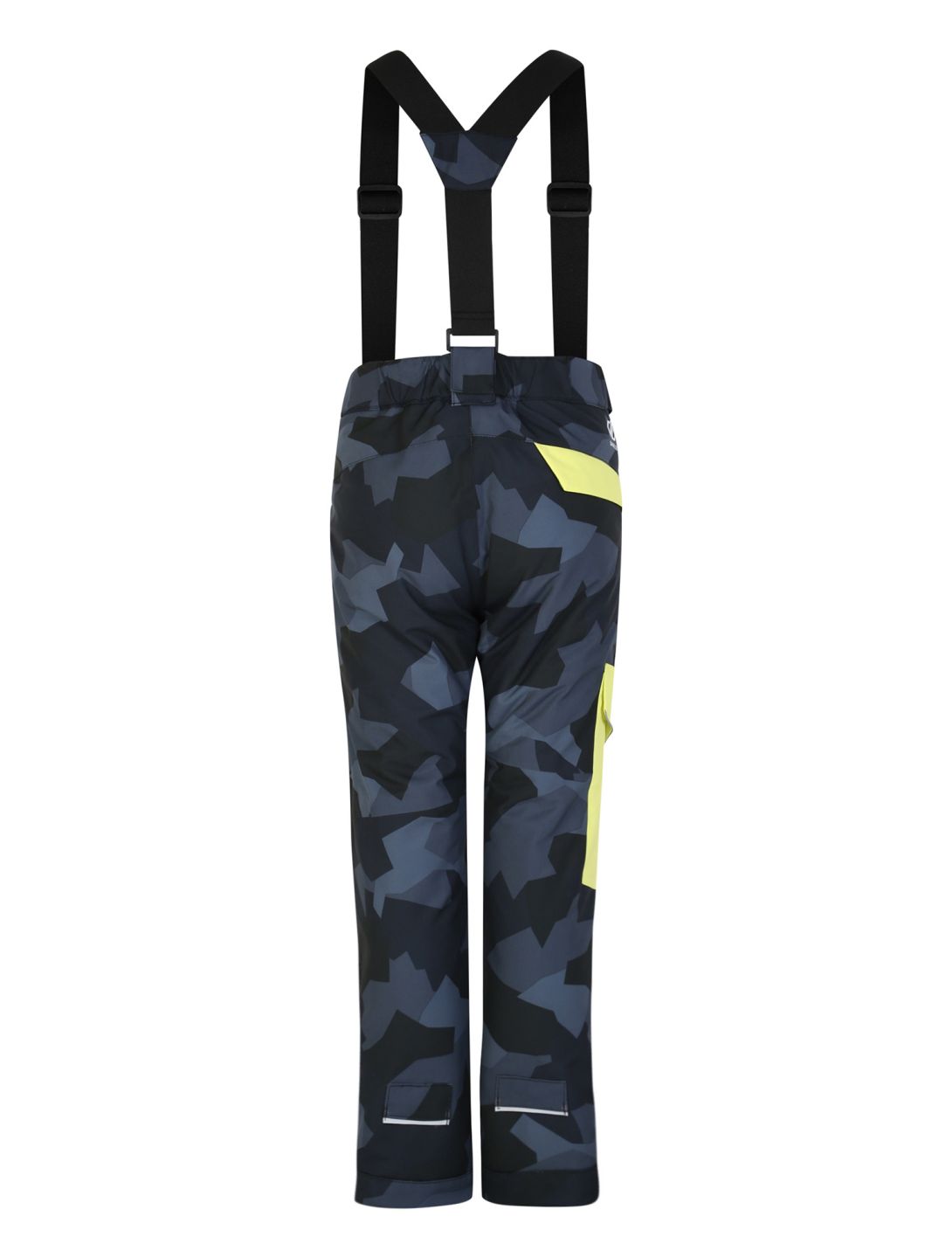 Dare2b, Pow pantaloni da sci bambino Black Geo Camo Print grigio, nero 