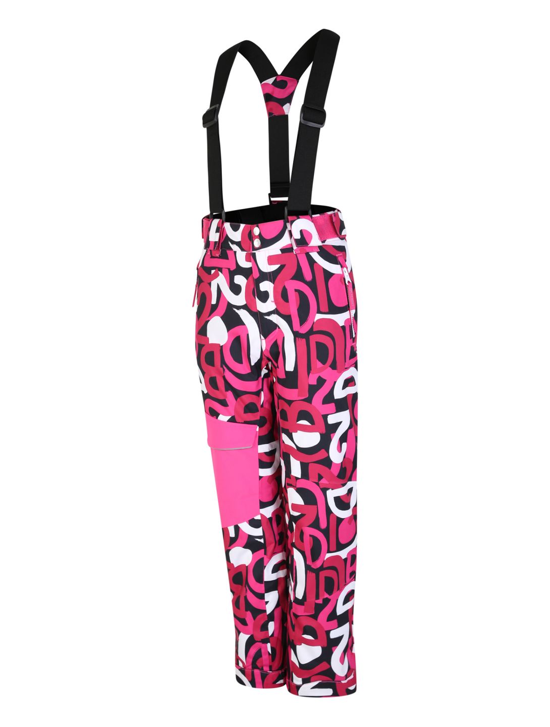 Dare2b, Pow pantaloni da sci bambino Kids Ski Graffiti Print rosso 