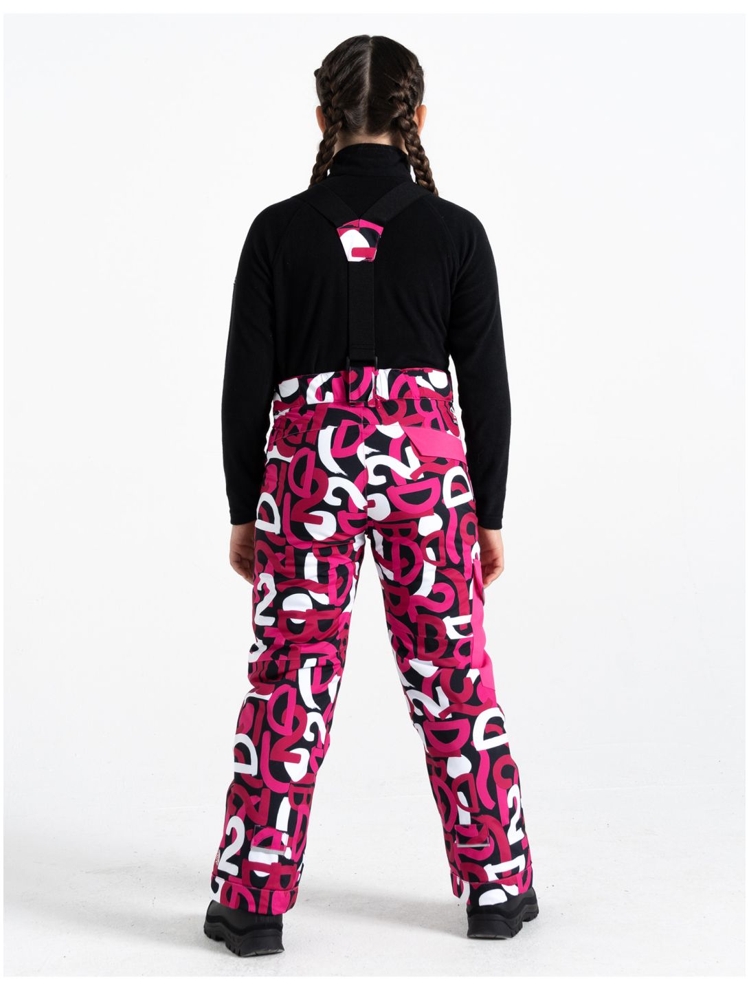 Dare2b, Pow pantaloni da sci bambino Kids Ski Graffiti Print rosso 