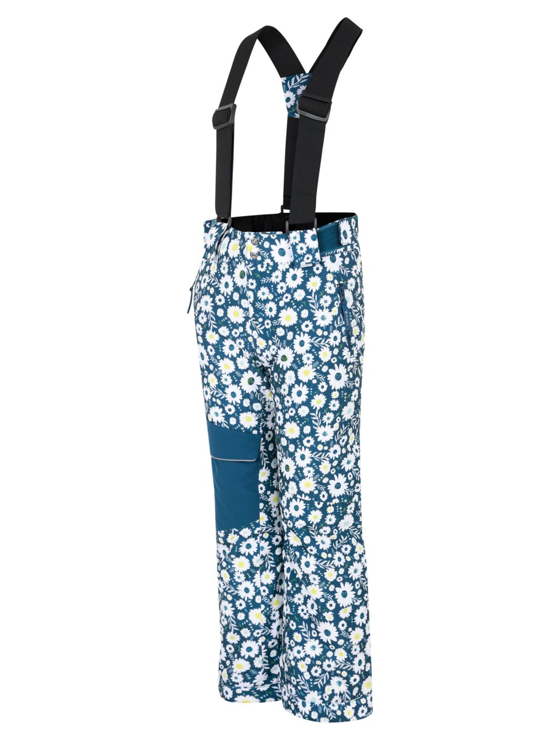 Dare2b, Pow pantaloni da sci bambino Moonlight Denim Daisy Print blu 