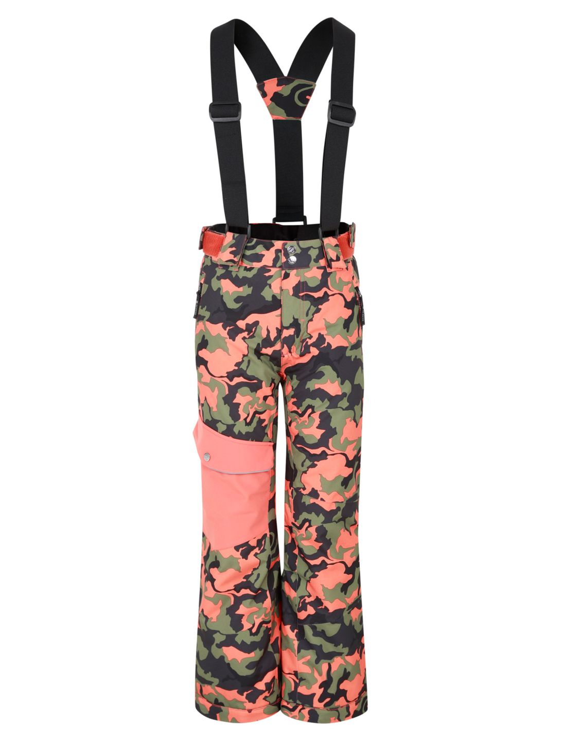 Dare2b, Pow pantaloni da sci bambino Orange Rust Camo Print arancio 