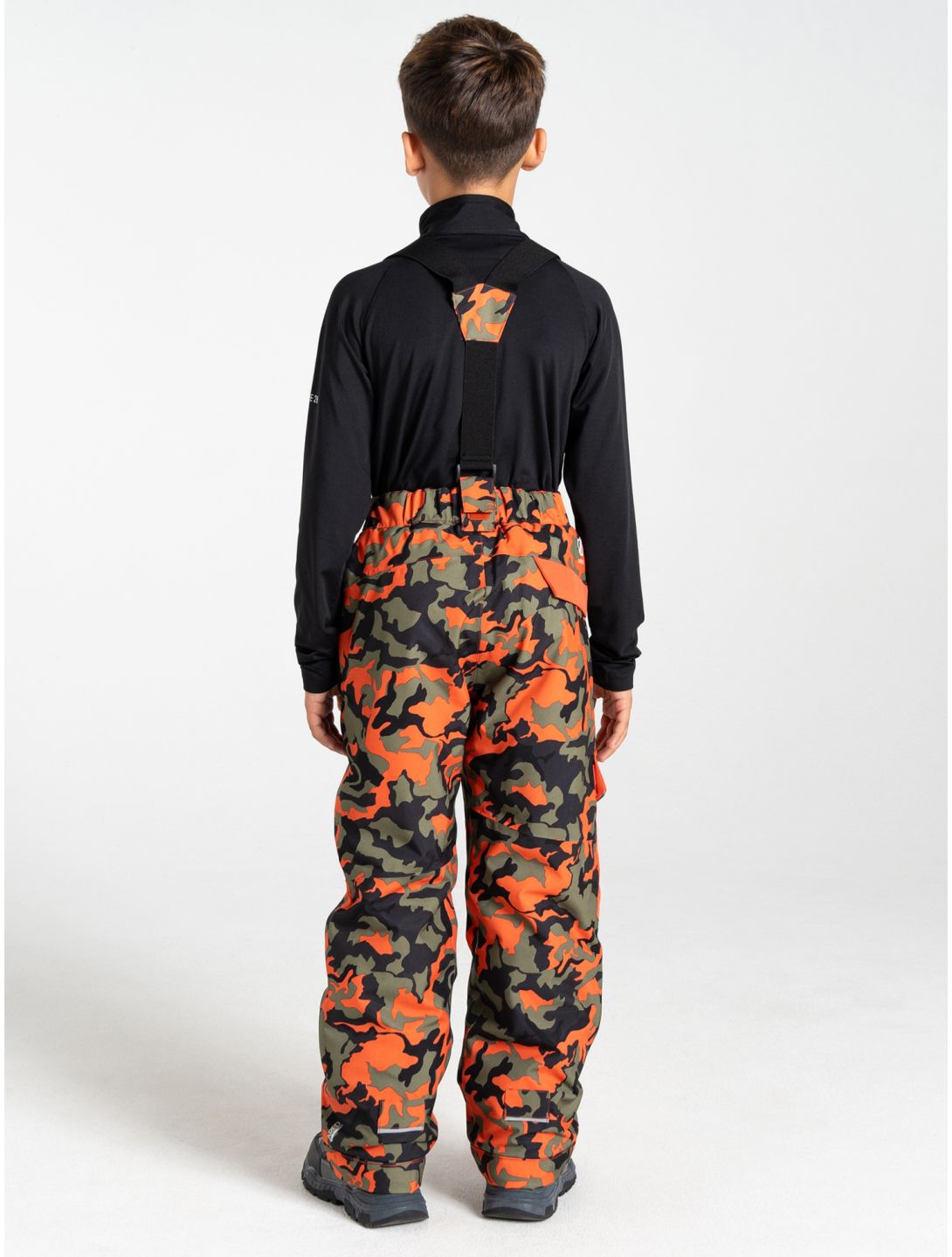 Dare2b, Pow pantaloni da sci bambino Orange Rust Camo Print arancio 