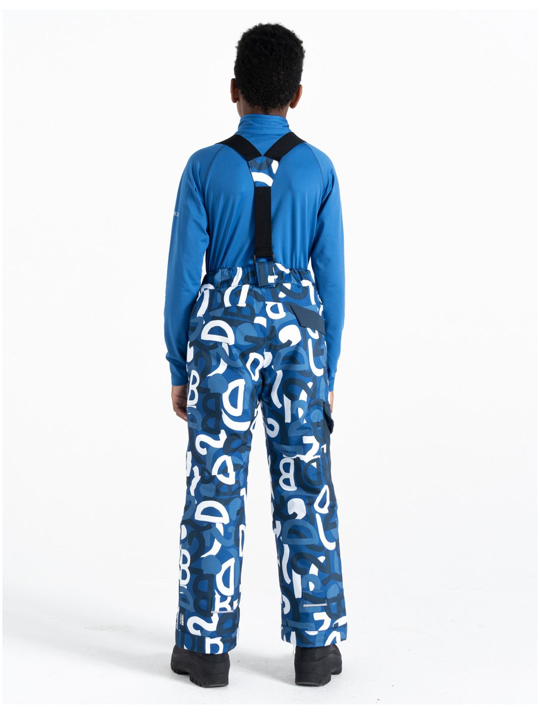 Dare2b, Pow pantaloni da sci bambino Olympian Blue Graffiti Print blu 