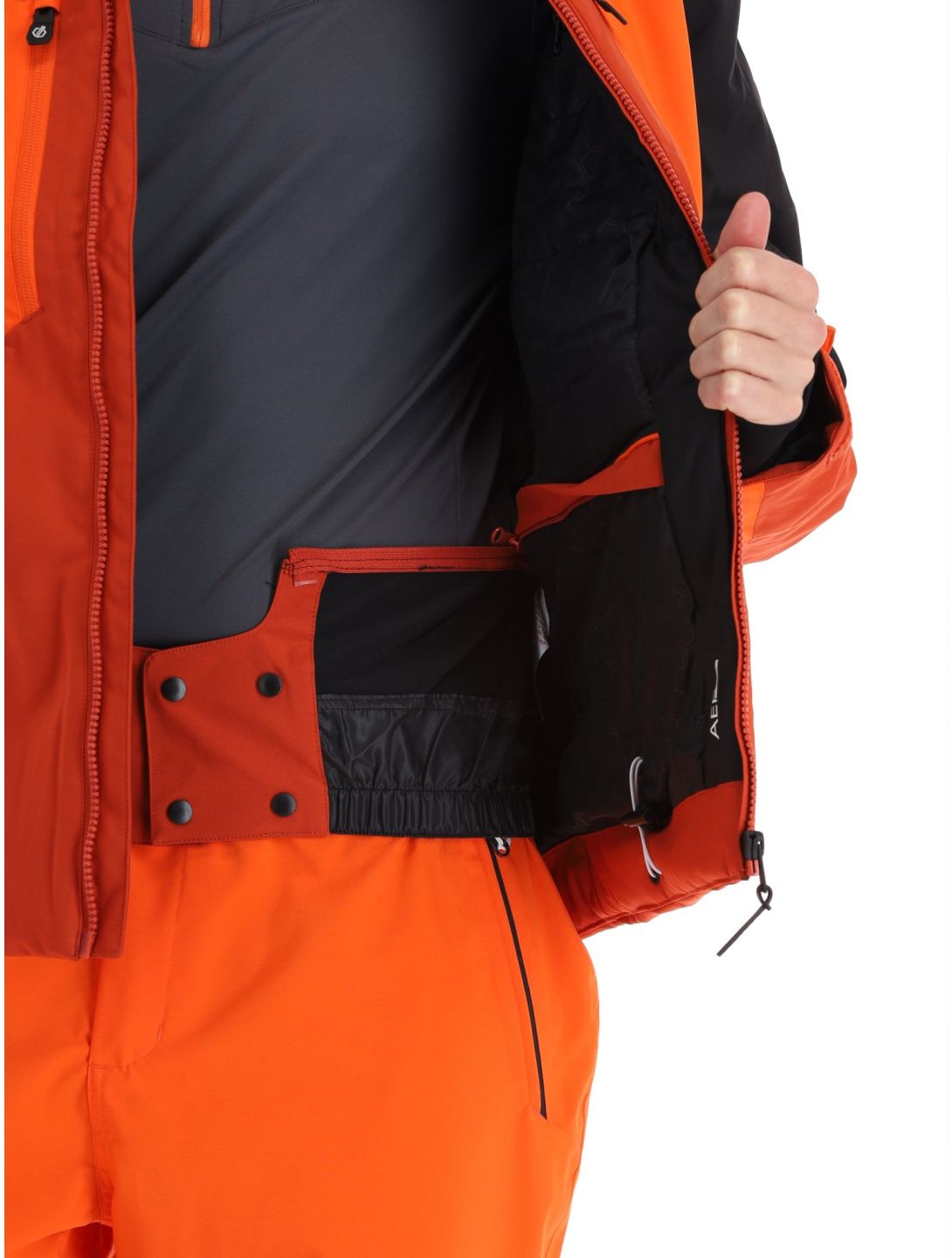 Dare2b, Slopeside giacca sci uomo PuffinOr / Blk arancio, nero 