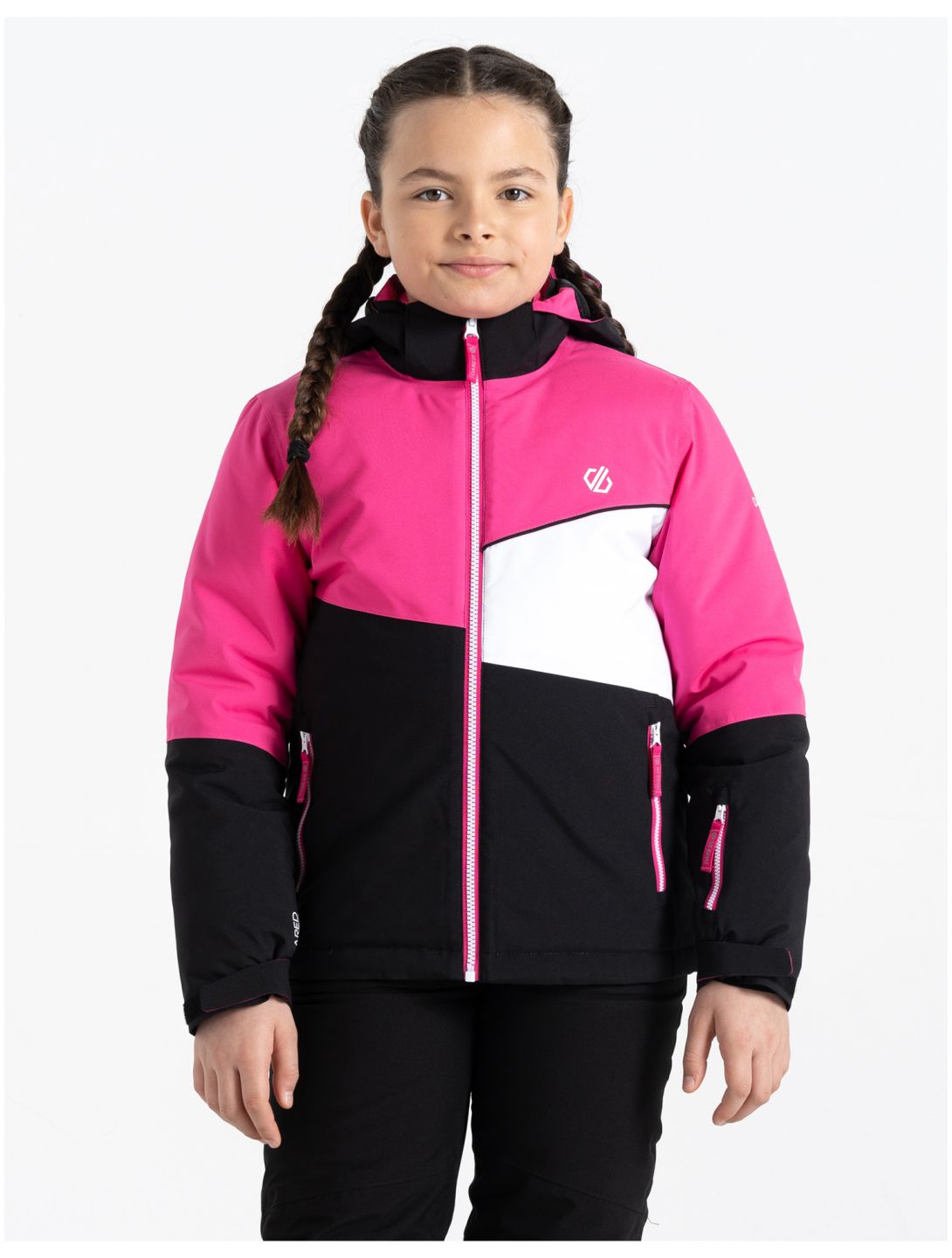 Dare2b, Steazy giacca sci bambino PurePink / Blk nero, rosa 