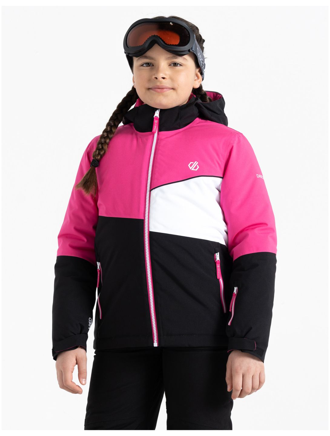 Dare2b, Steazy giacca sci bambino PurePink / Blk nero, rosa 