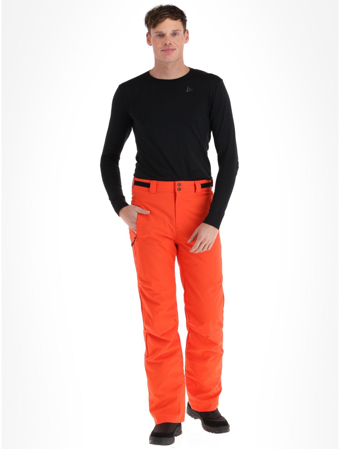 Degre7, Aglo pantaloni da sci uomo Deep Orange arancio 