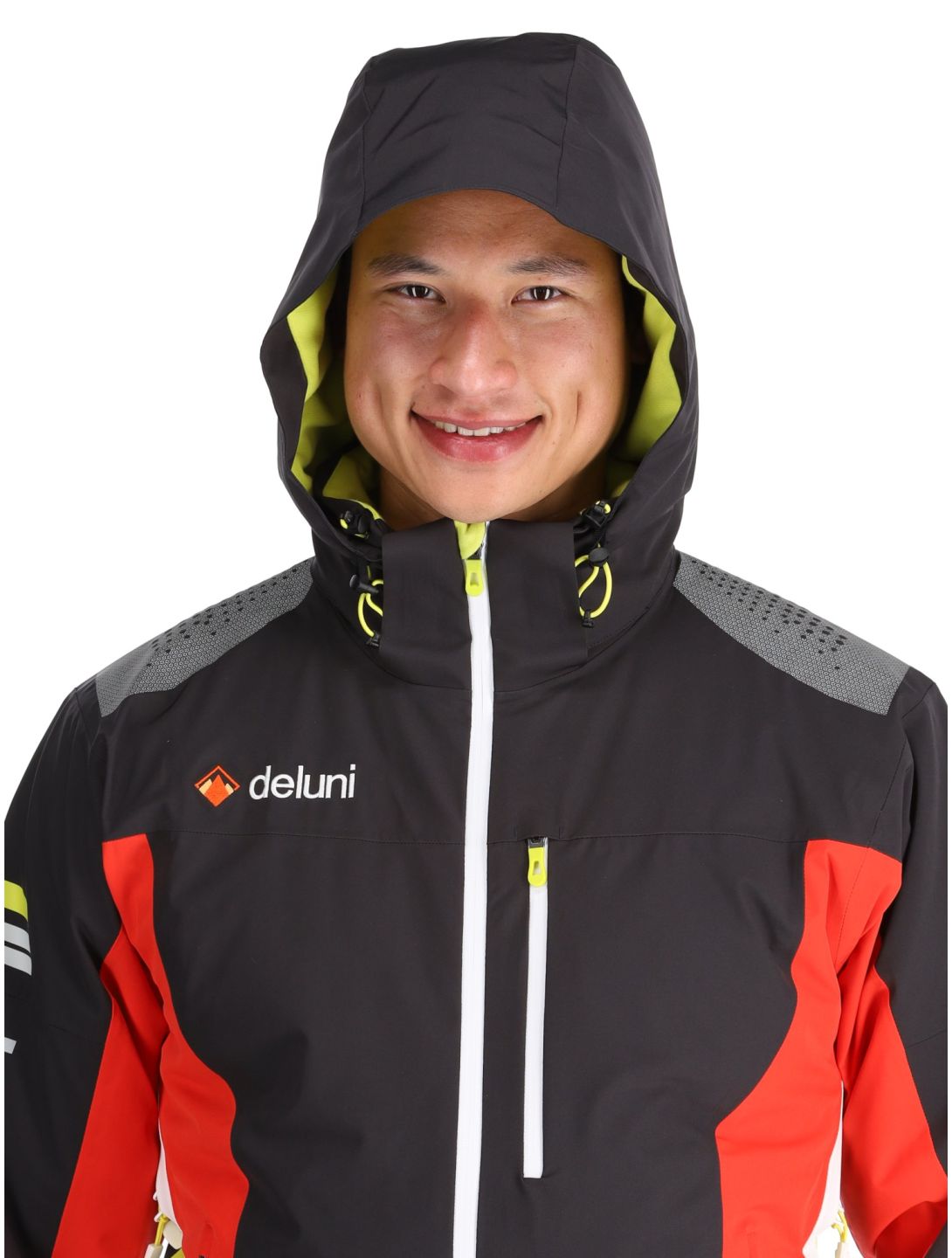 Deluni, Challenger 4 giacca sci uomo Black/ Red nero, rosso 