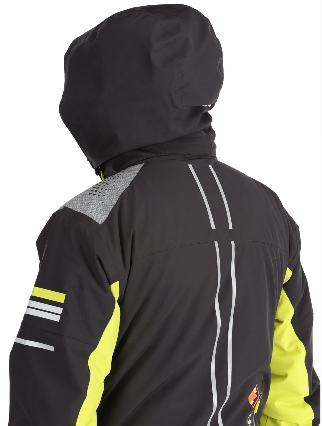 Deluni, Challenger 4 giacca sci uomo Black / Yellow Lime giallo, nero 