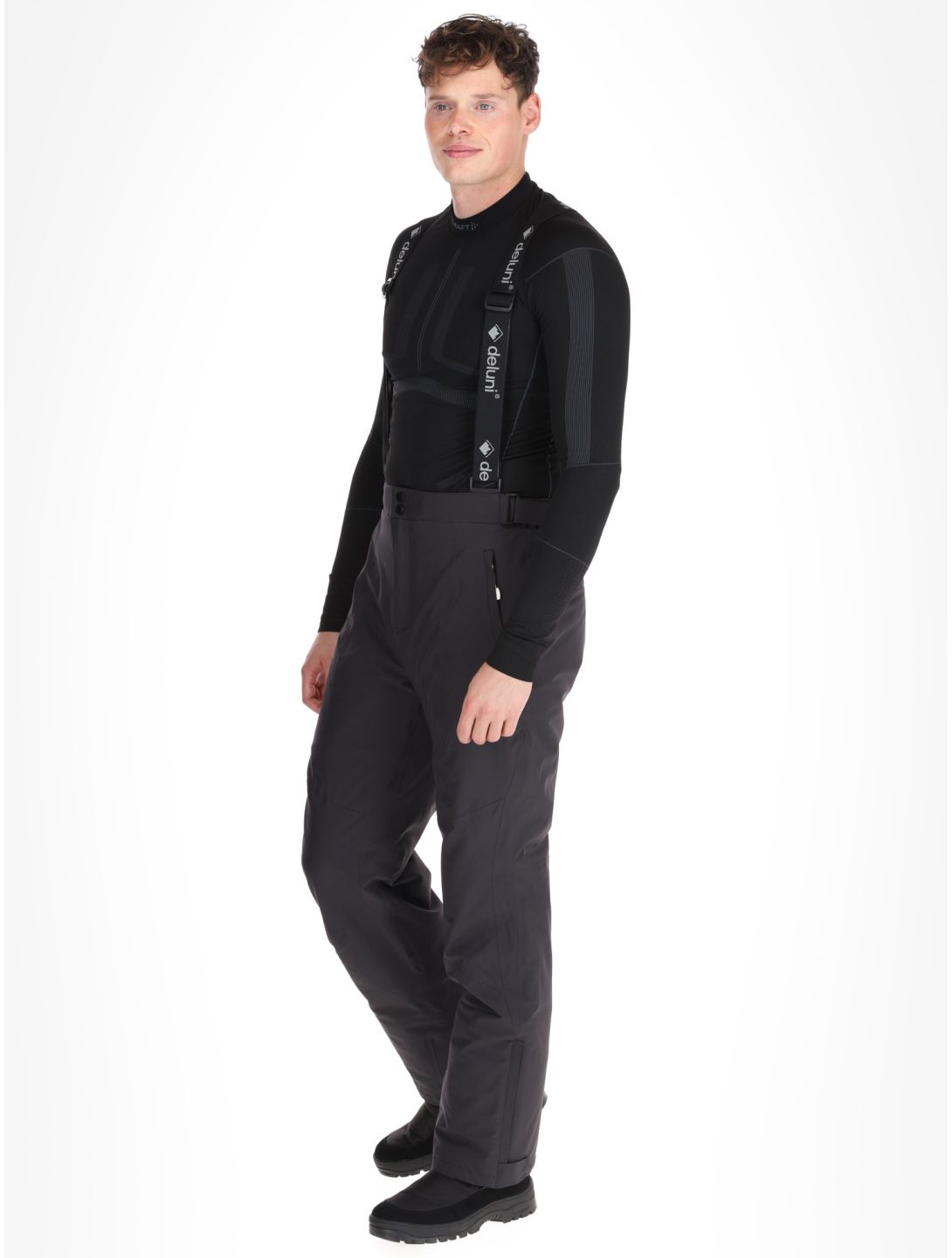 Deluni, Challenger 4 pantaloni da sci uomo Black nero 