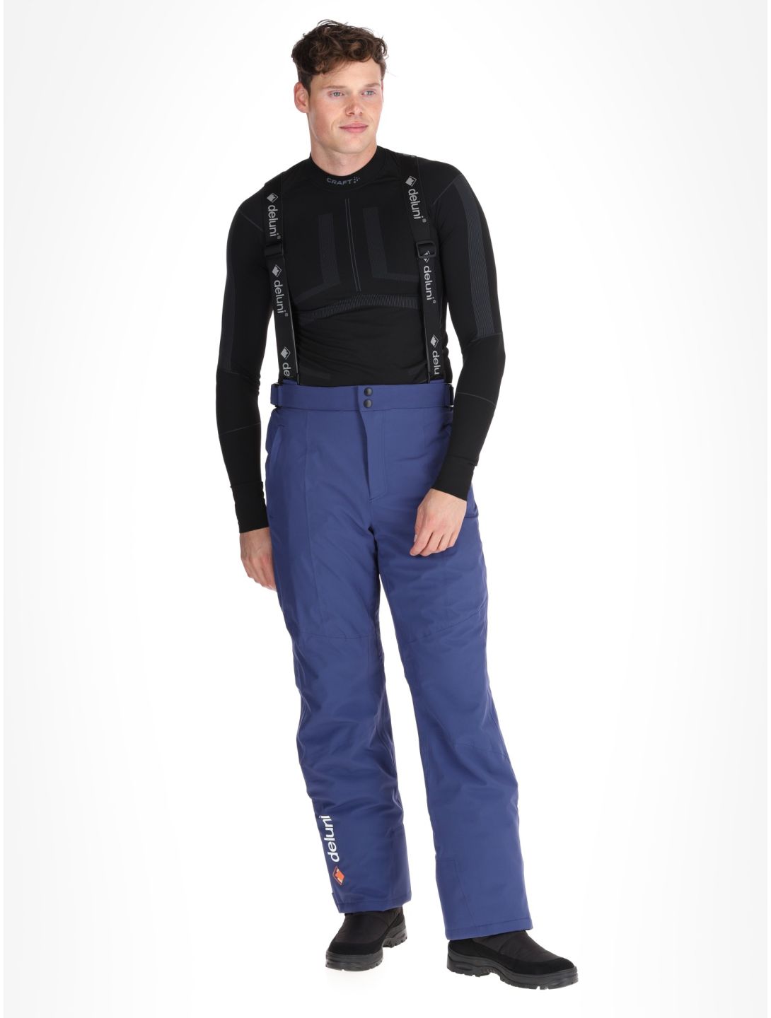 Deluni, Challenger 4 pantaloni da sci uomo Blue blu 