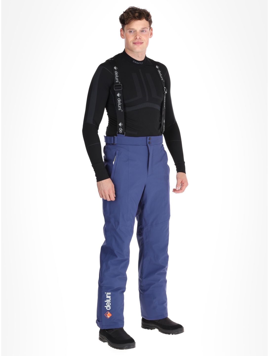 Deluni, Challenger 4 pantaloni da sci uomo Blue blu 