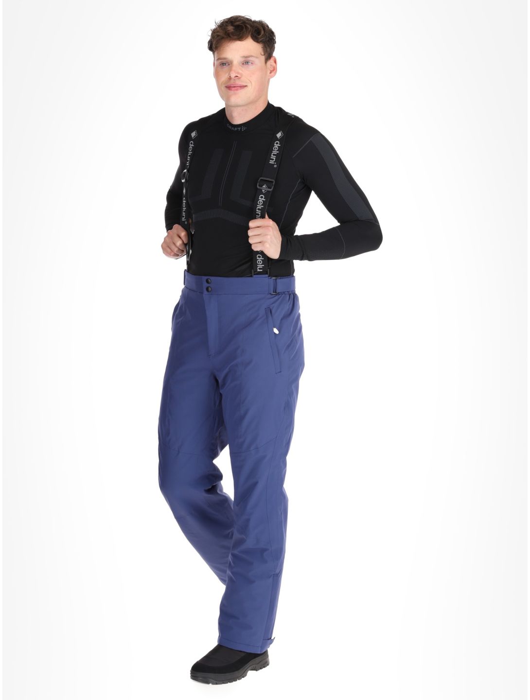 Deluni, Challenger 4 pantaloni da sci uomo Blue blu 