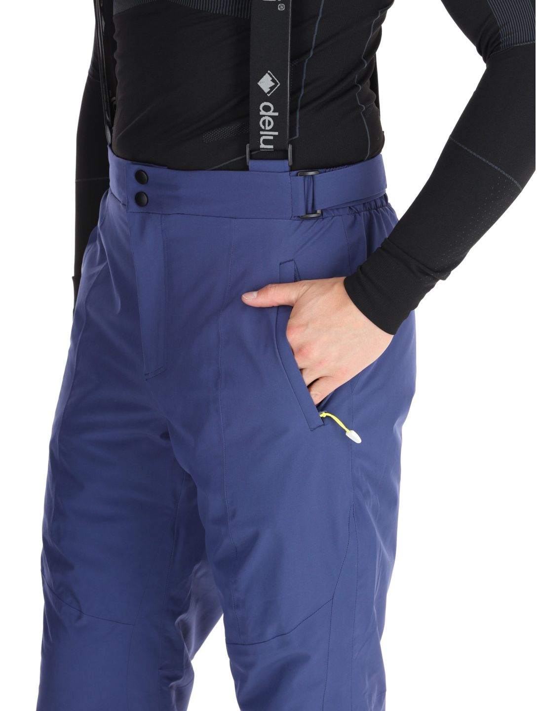 Deluni, Challenger 4 pantaloni da sci uomo Blue blu 