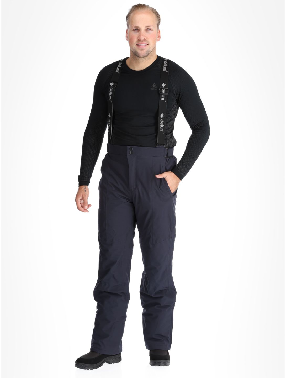 Deluni, Challenger 4 pantaloni da sci uomo Marine blu 