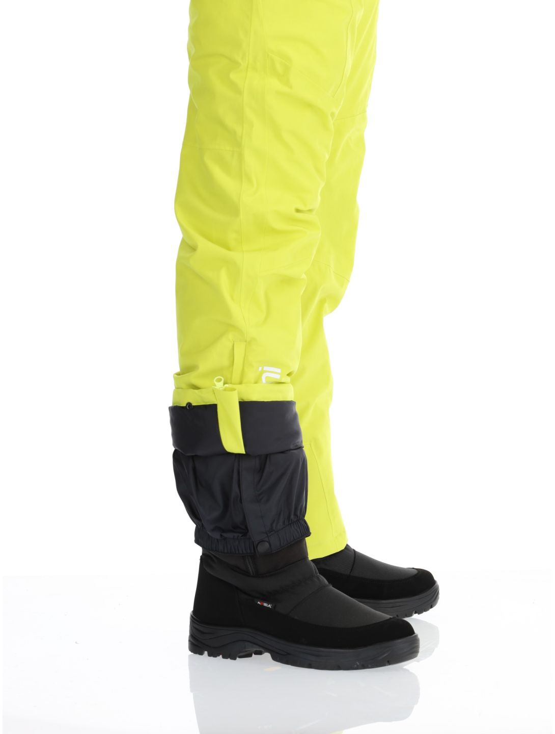 Deluni, Challenger 4 pantaloni da sci uomo Yellow Lime giallo 