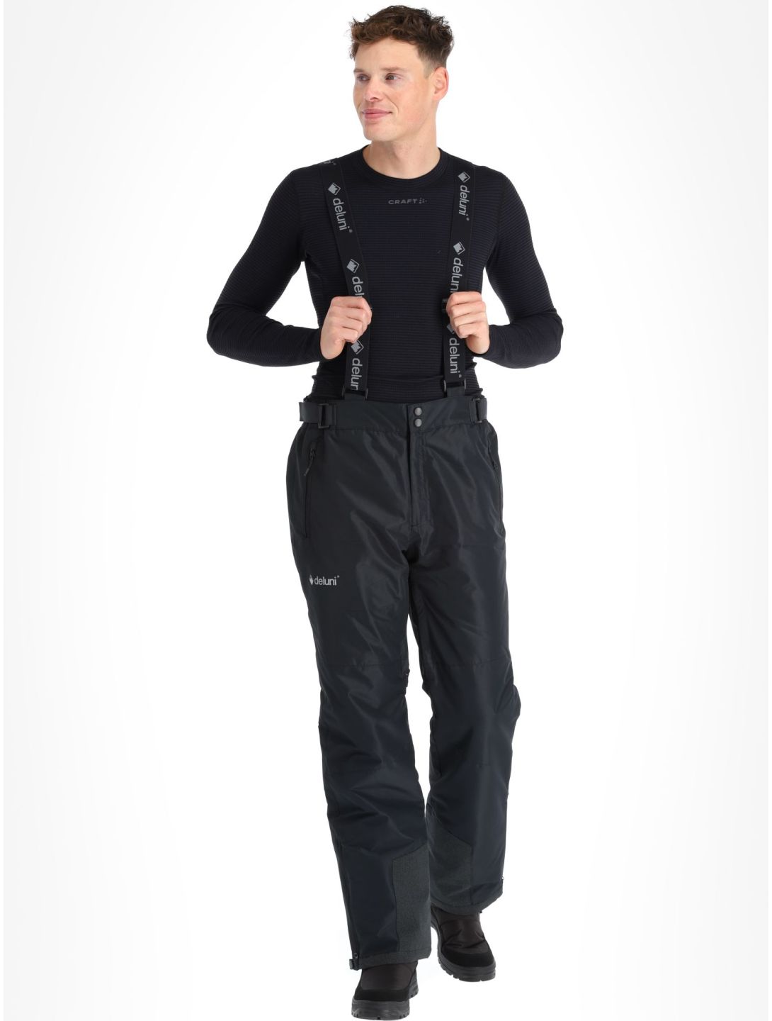 Deluni, Icerocker Pure pantaloni da sci uomo Black nero 