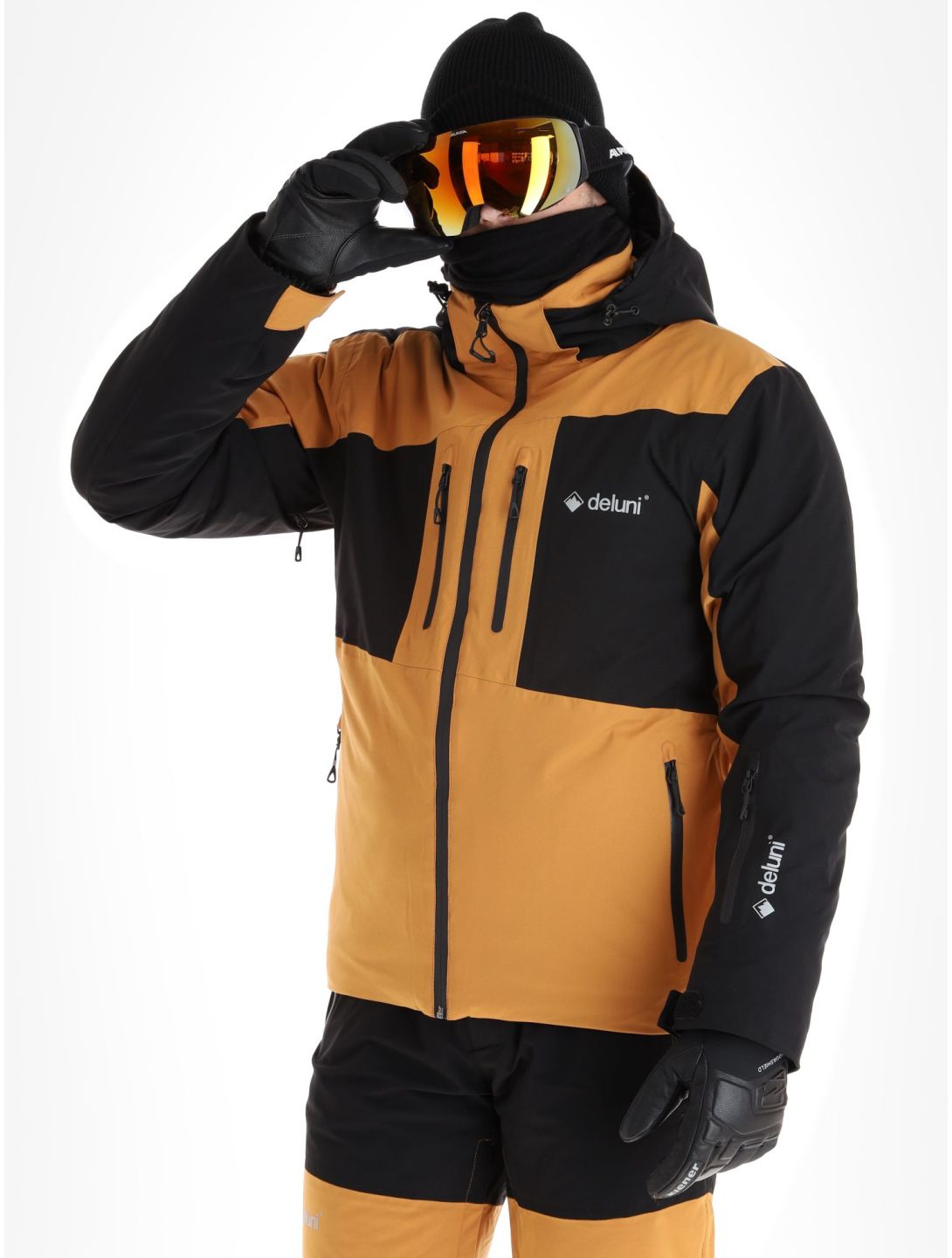 Deluni, Icerocker Pro giacca sci uomo Black / Brown marrone, nero 