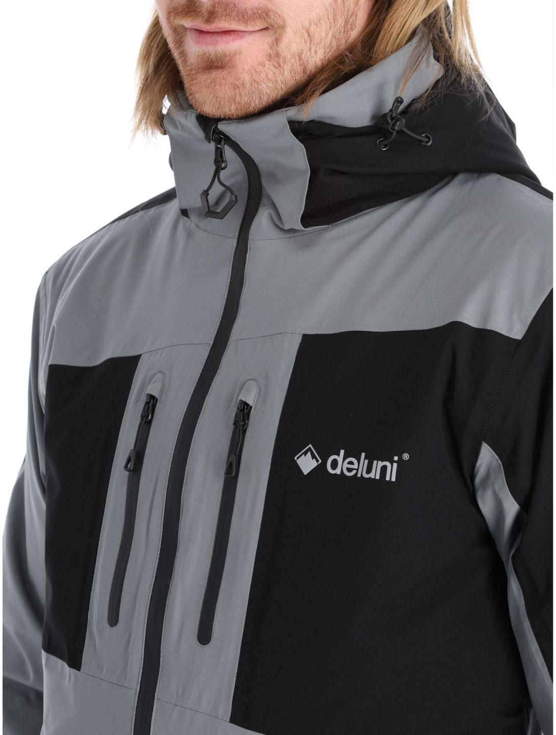 Deluni, Icerocker Pro giacca sci uomo Black / Dark Grey grigio, nero 