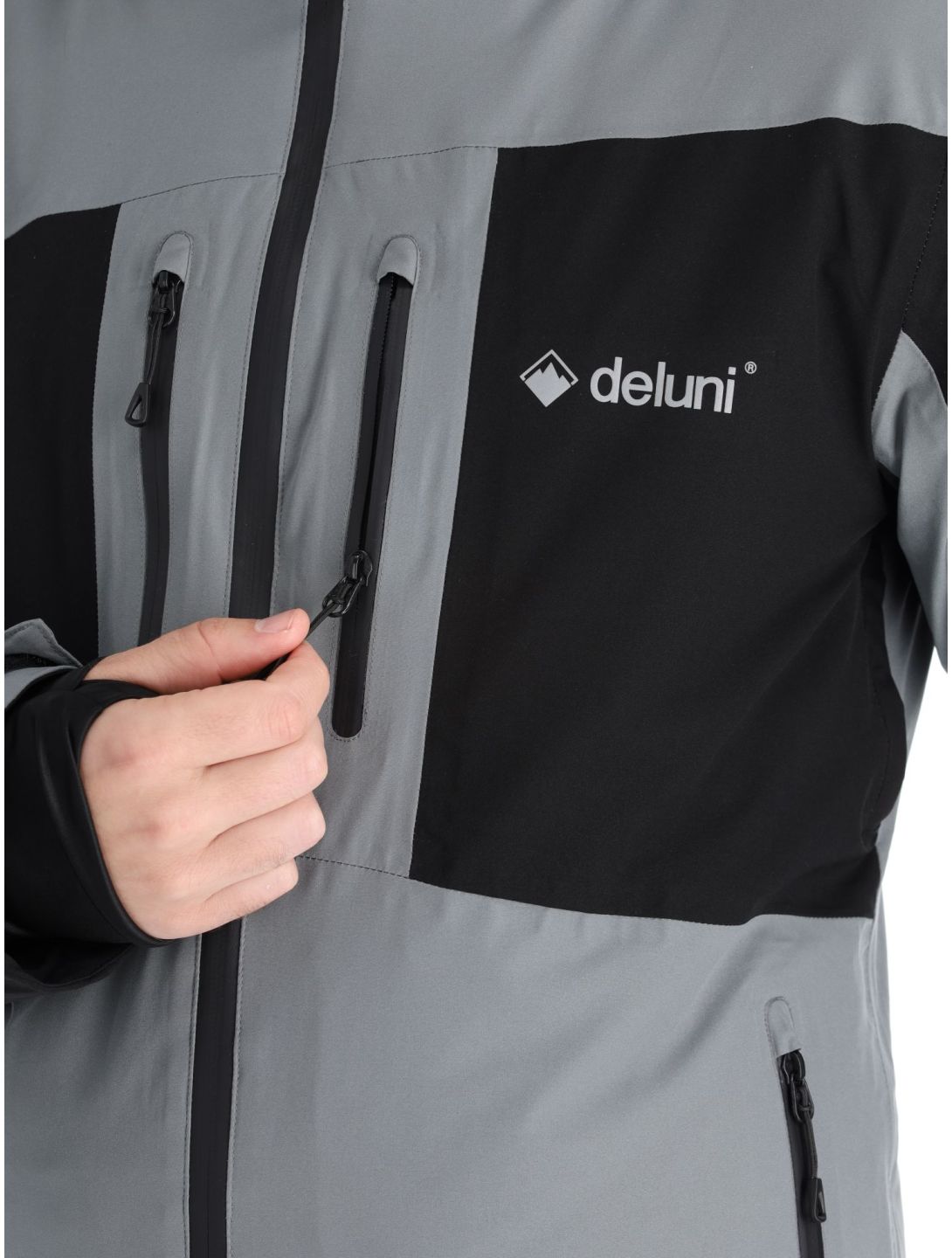 Deluni, Icerocker Pro giacca sci uomo Black / Dark Grey grigio, nero 