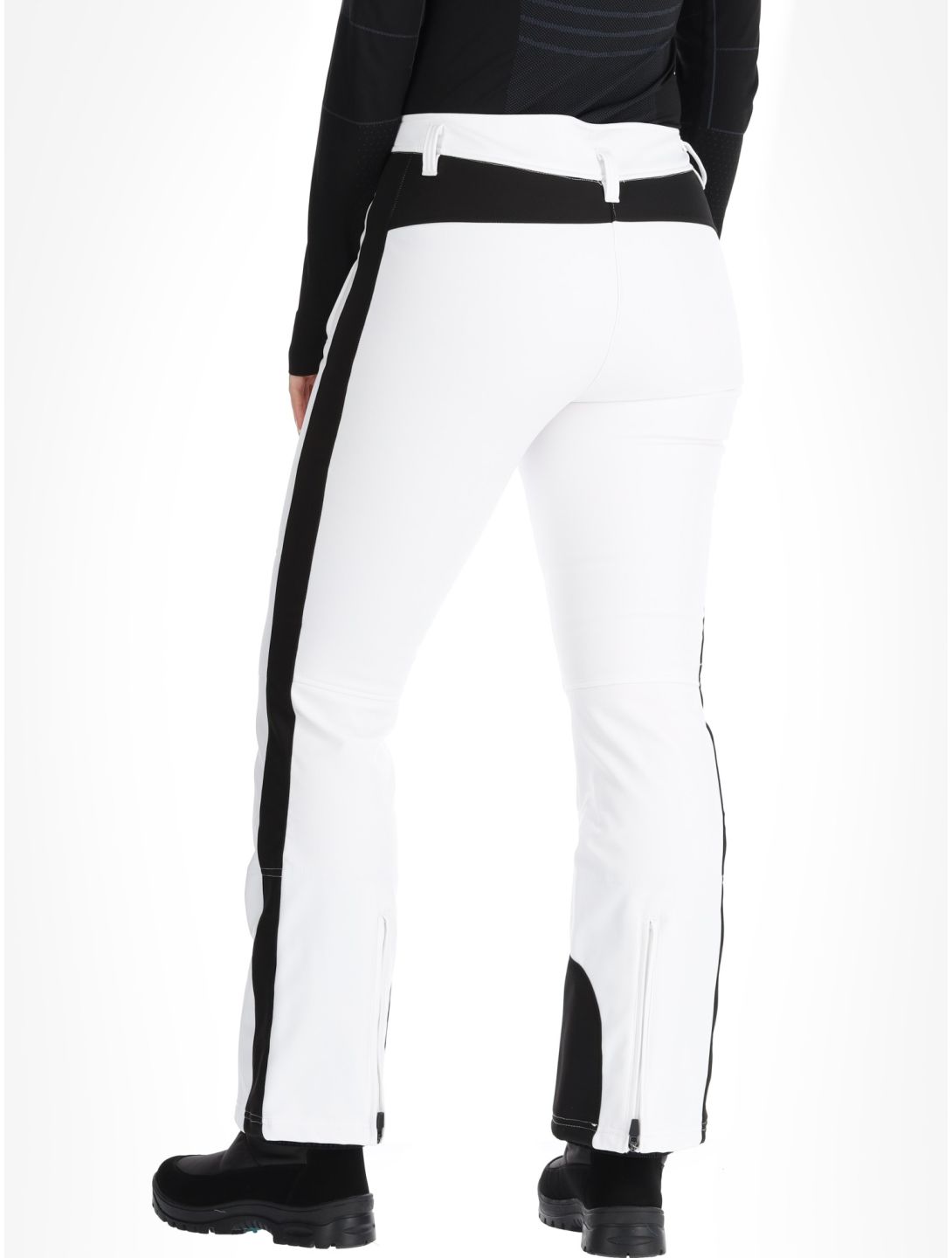 Deluni, Neva pantaloni da sci softshell donna Optic White bianco 