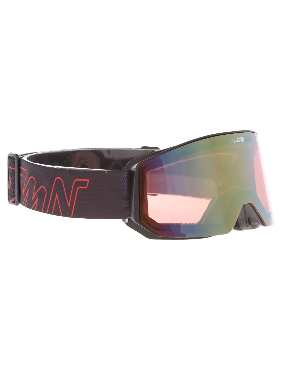 Demon, Intrepid (OTG) mascherina da sci OTG unisex Matt Black Red - Orange Red Mirror nero 