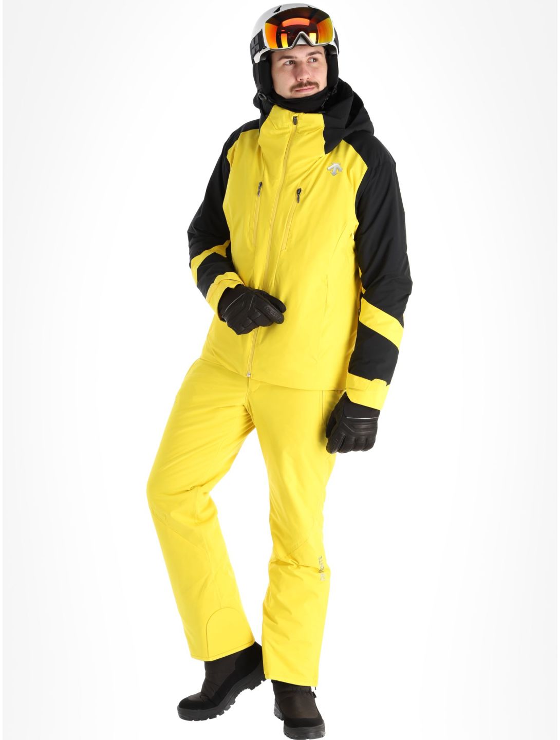 Descente, Chester giacca sci uomo Warbler Yellow giallo, nero 