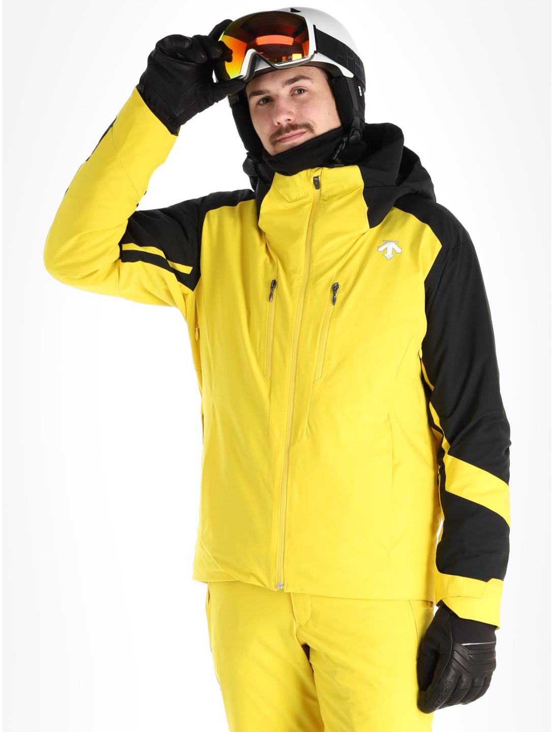 Descente, Chester giacca sci uomo Warbler Yellow giallo, nero 