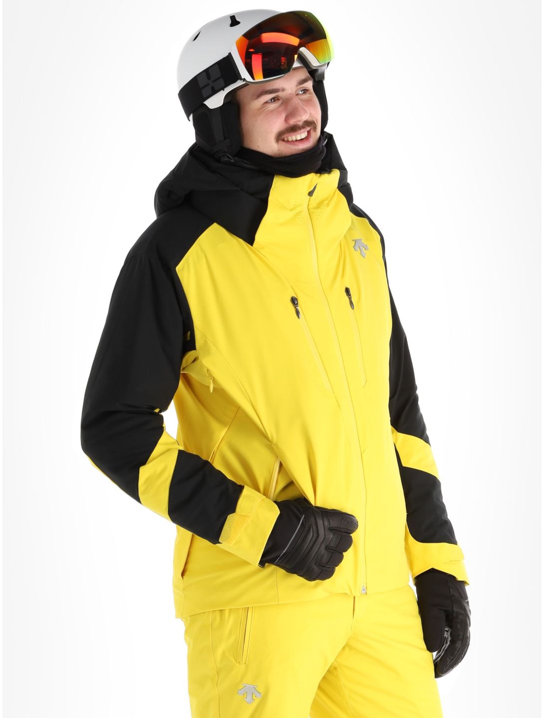 Descente, Chester giacca sci uomo Warbler Yellow giallo, nero 