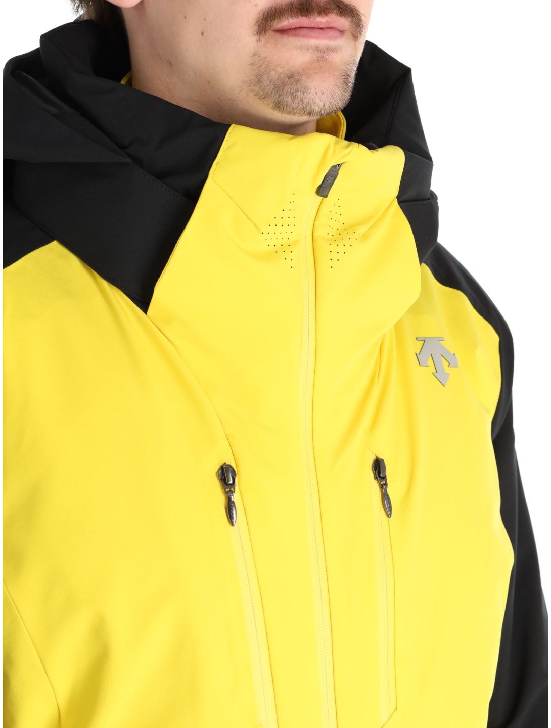 Descente, Chester giacca sci uomo Warbler Yellow giallo, nero 