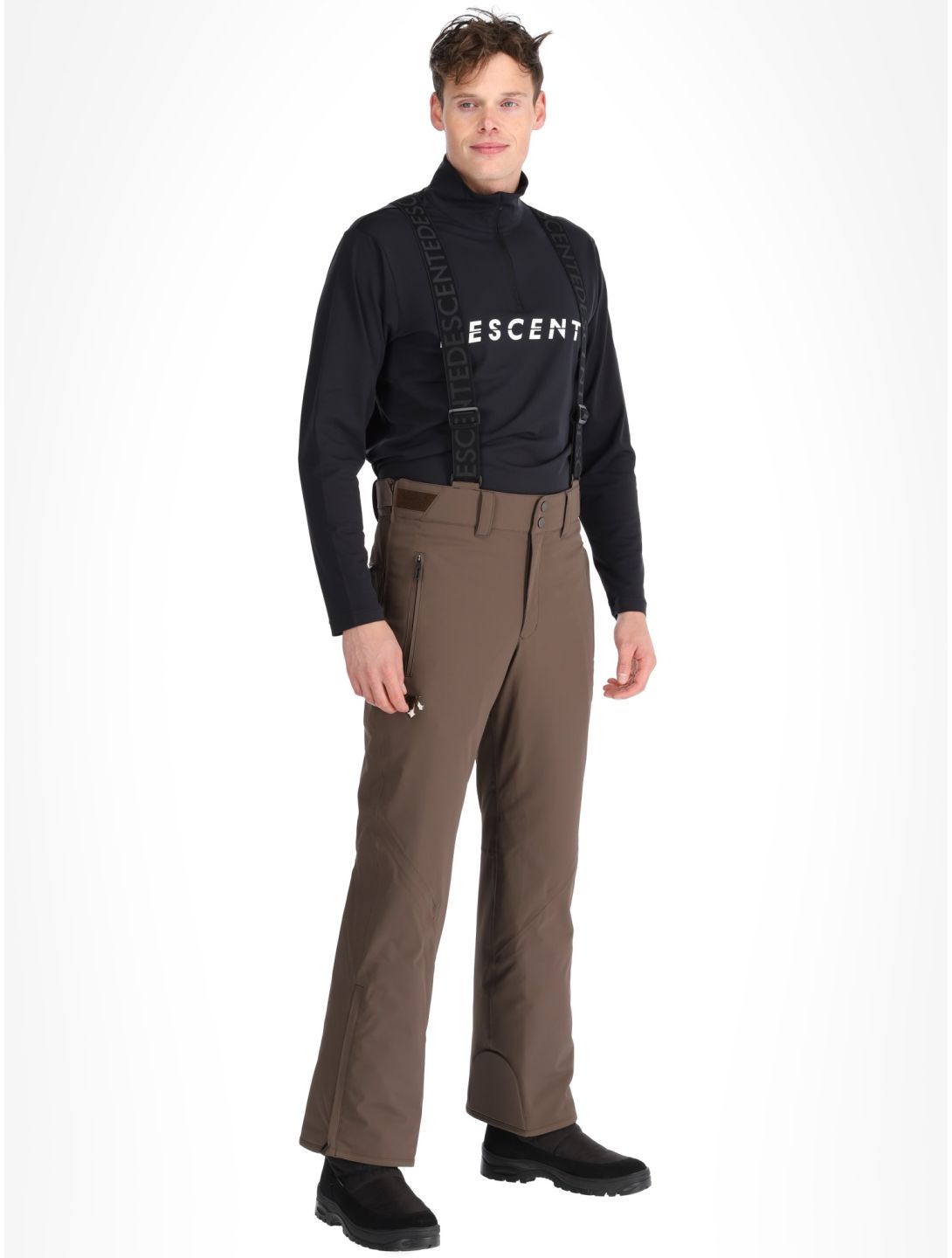 Descente, M-GD40 pantaloni da sci uomo Bark Brown marrone 