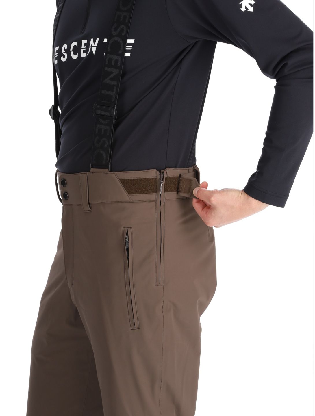 Descente, M-GD40 pantaloni da sci uomo Bark Brown marrone 