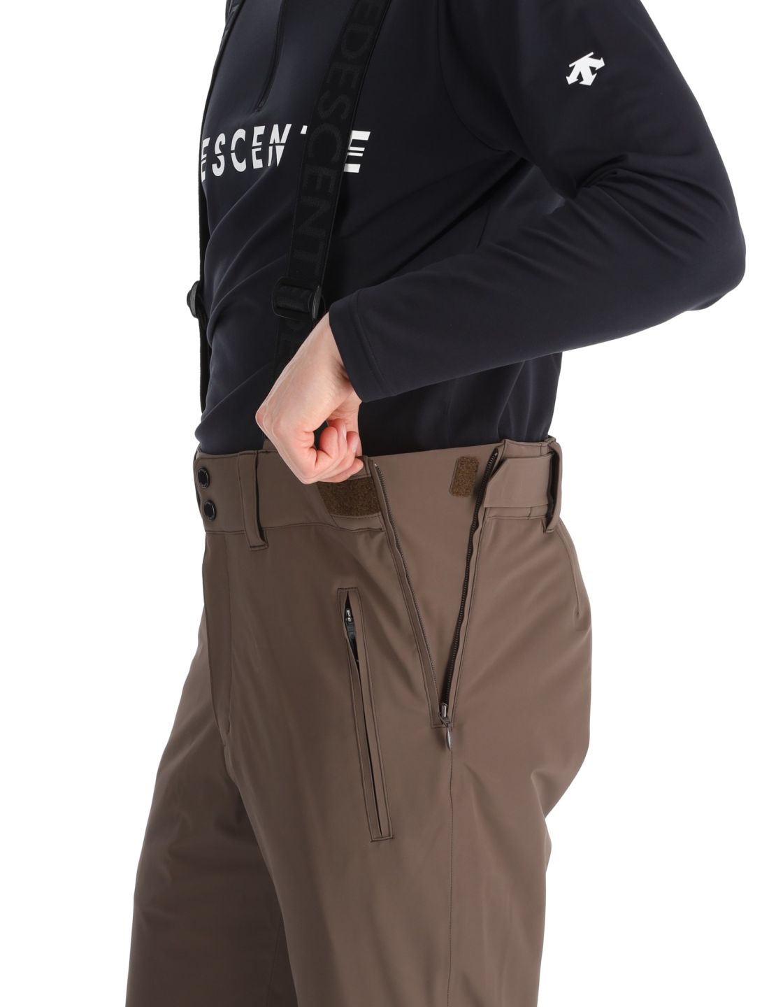 Descente, M-GD40 pantaloni da sci uomo Bark Brown marrone 