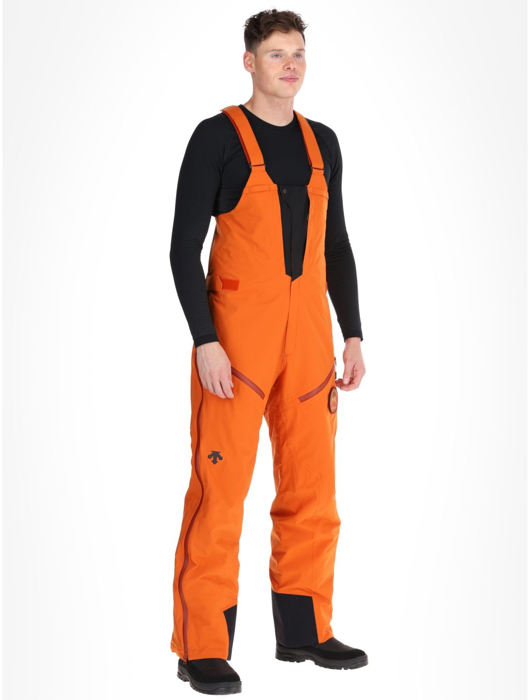 Descente, M-GD50M pantaloni da sci senza imbottitura BIB uomo Ripen Orange arancio 