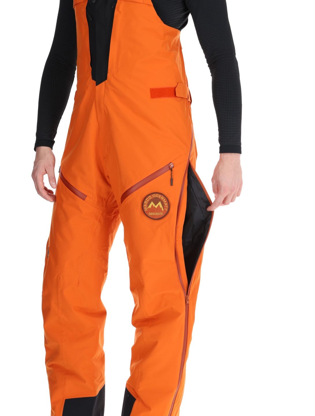 Descente, M-GD50M pantaloni da sci senza imbottitura BIB uomo Ripen Orange arancio 