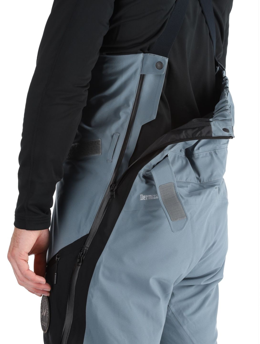 Descente, M-GD50M pantaloni da sci senza imbottitura BIB uomo Storm Weather Grey grigio 