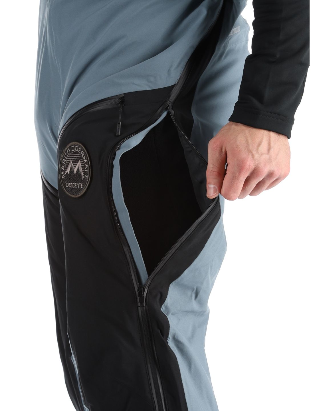 Descente, M-GD50M pantaloni da sci senza imbottitura BIB uomo Storm Weather Grey grigio 