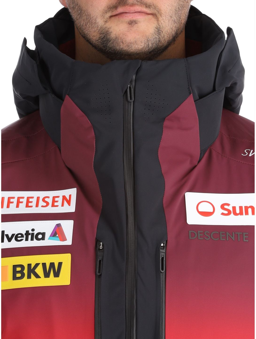 Descente, M-GK20 giacca sci uomo Swiss rosso 