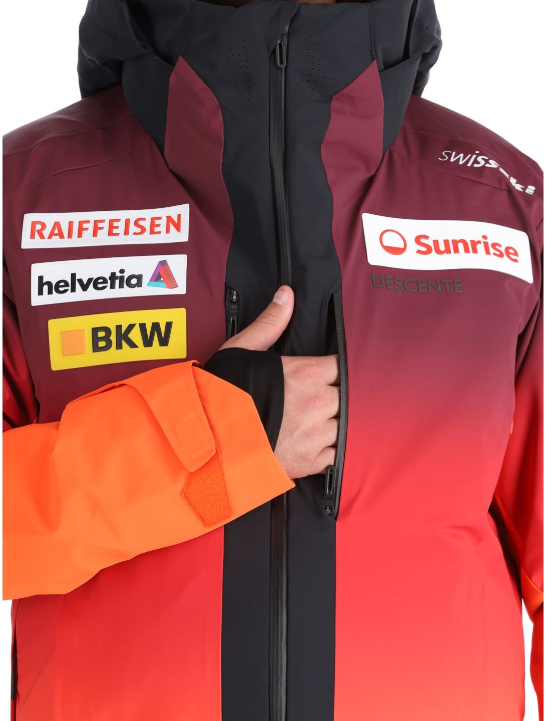 Descente, M-GK20 giacca sci uomo Swiss rosso 