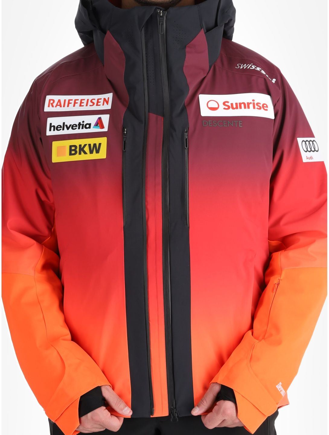 Descente, M-GK20 giacca sci uomo Swiss rosso 