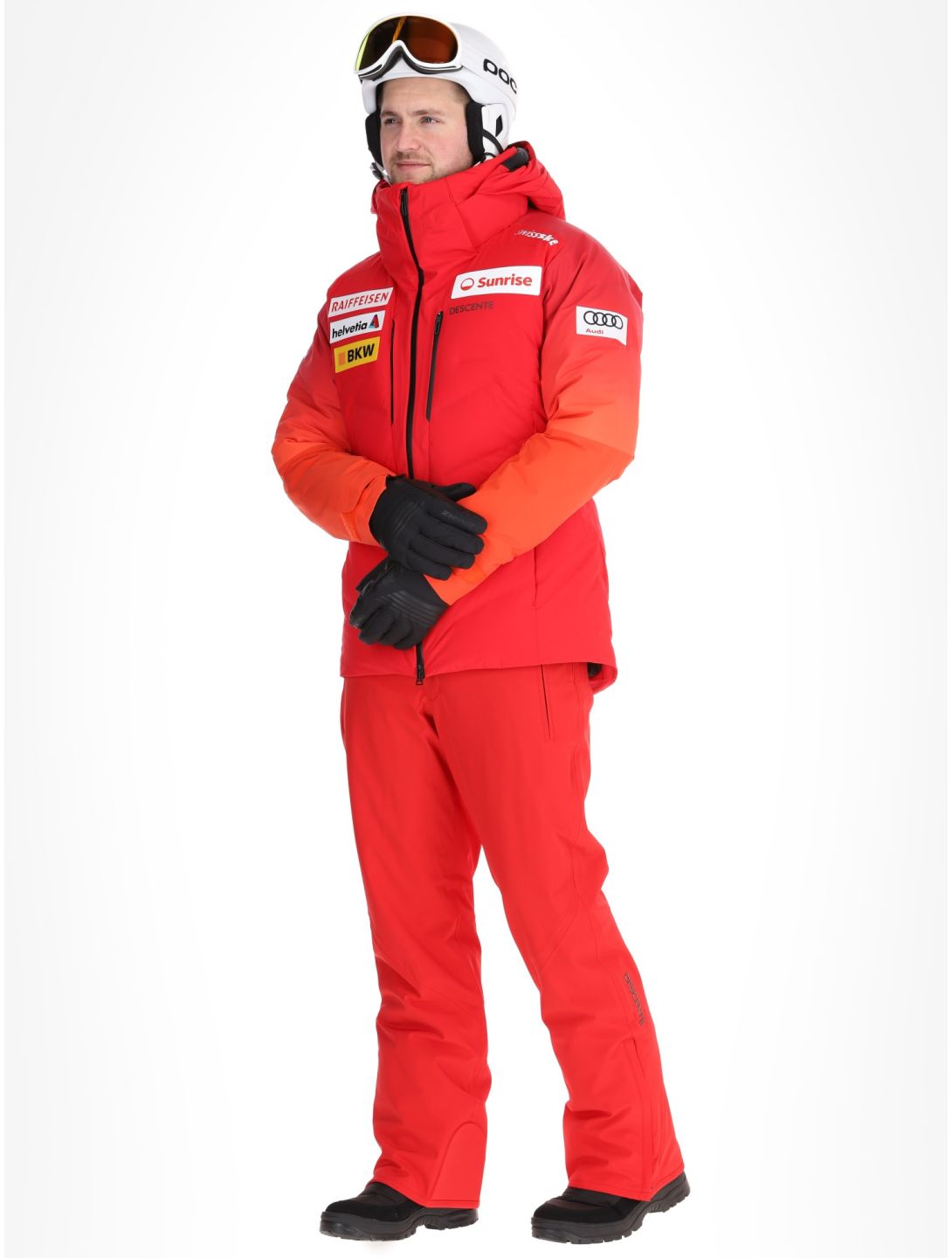 Descente, M-GK21 giacca sci uomo Swiss rosso 