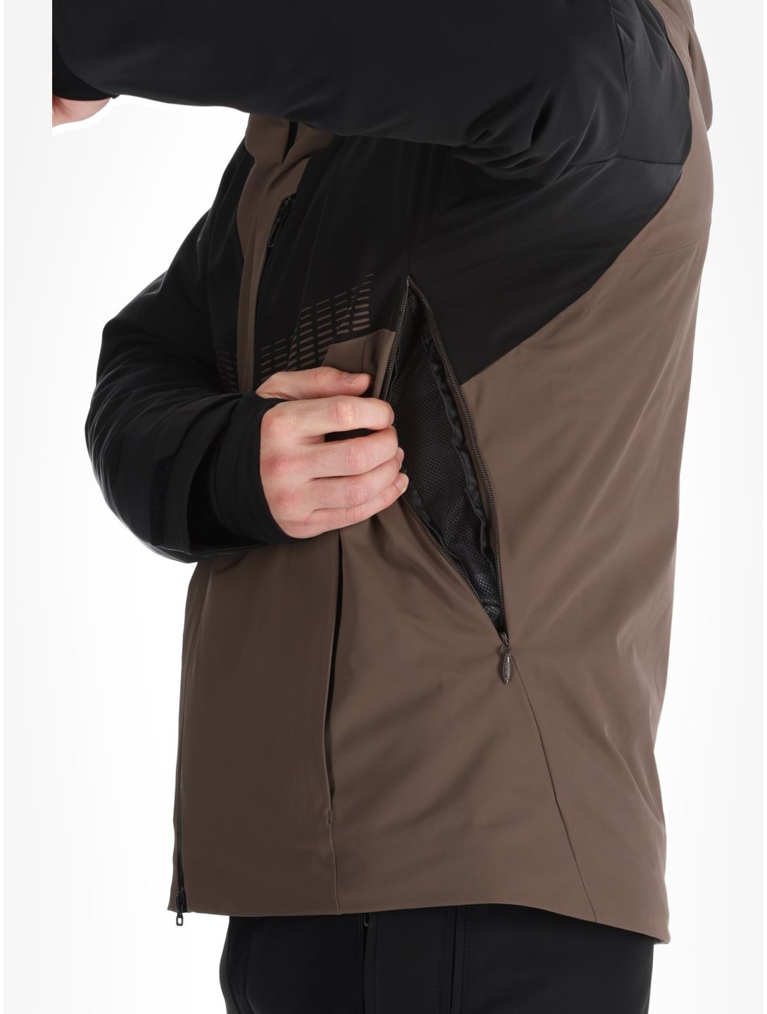 Descente, M-GK26 giacca sci uomo Bark Brown marrone 