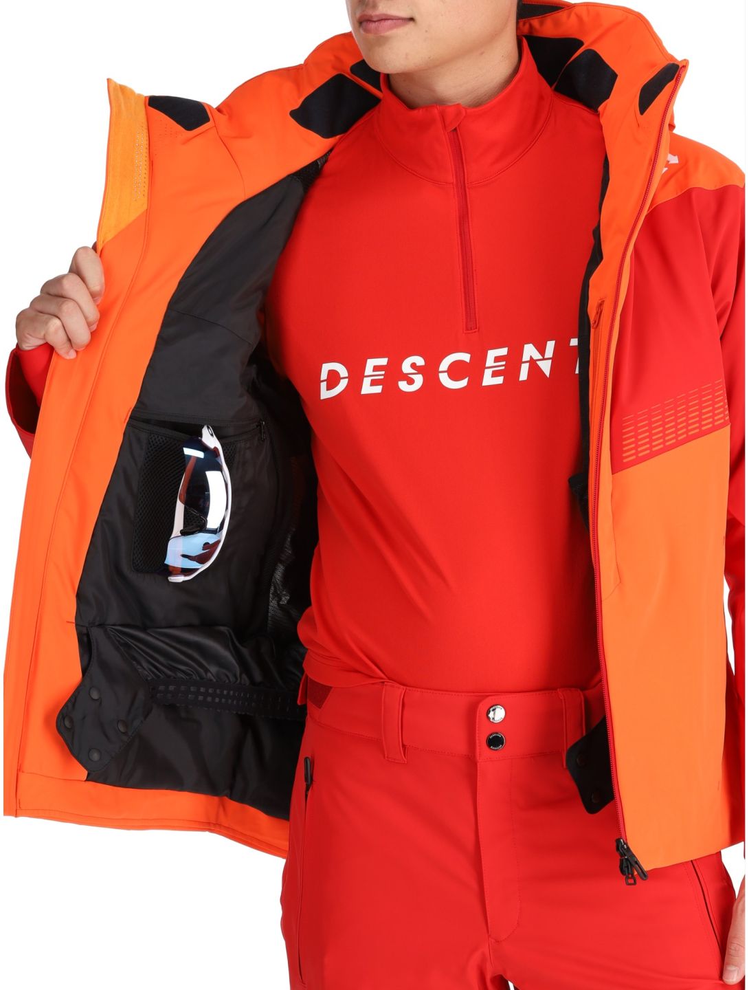 Descente, M-GK26 giacca sci uomo Momiji Orange arancio 