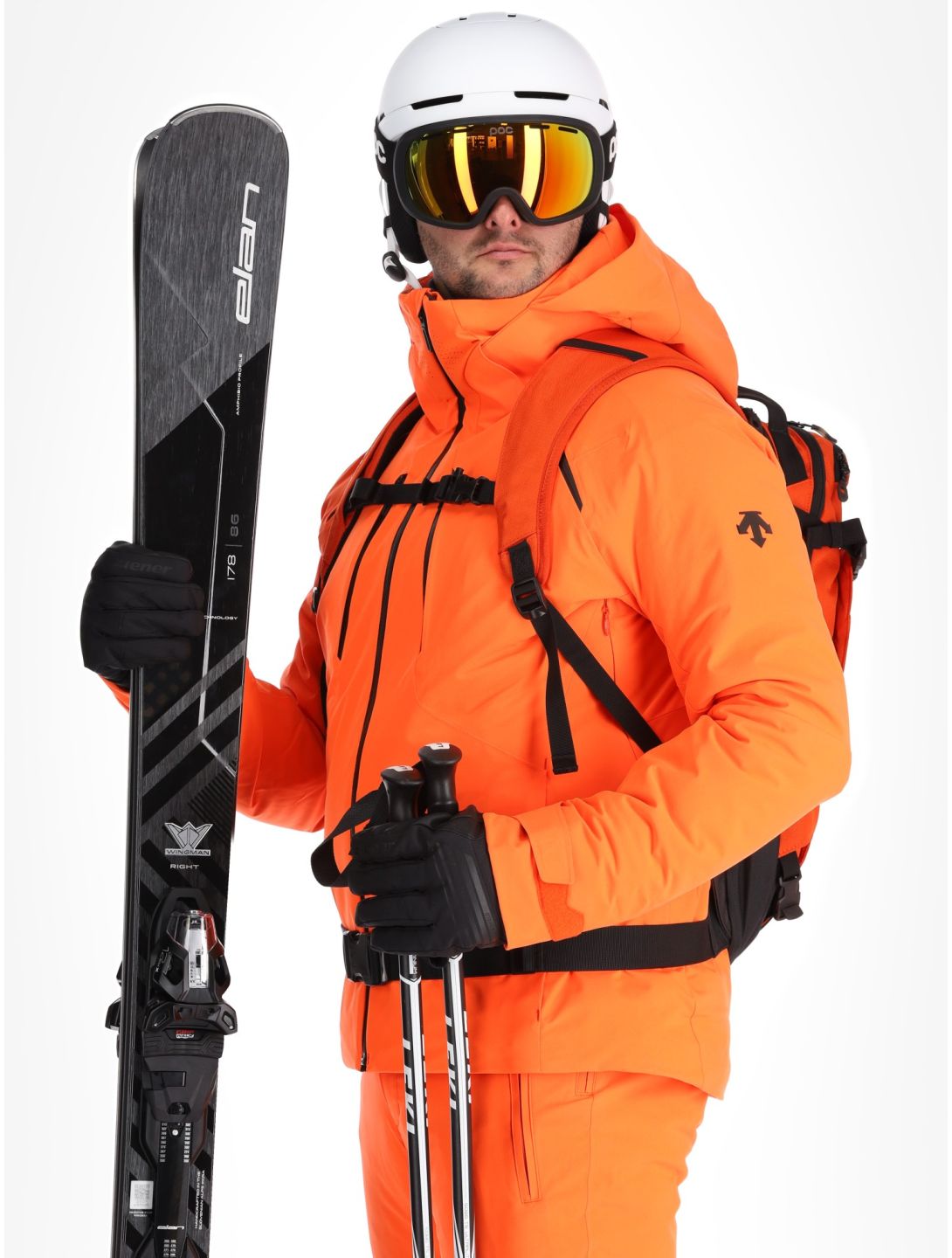 Descente, M-GK27 giacca sci uomo Momiji Orange arancio 