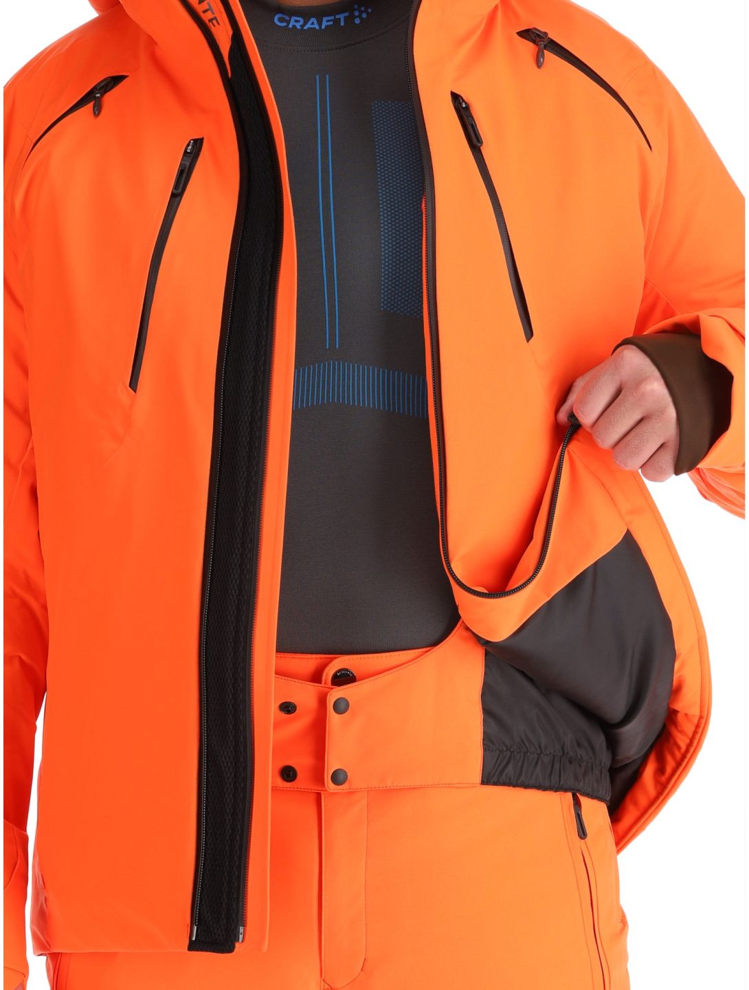 Descente, M-GK27 giacca sci uomo Momiji Orange arancio 