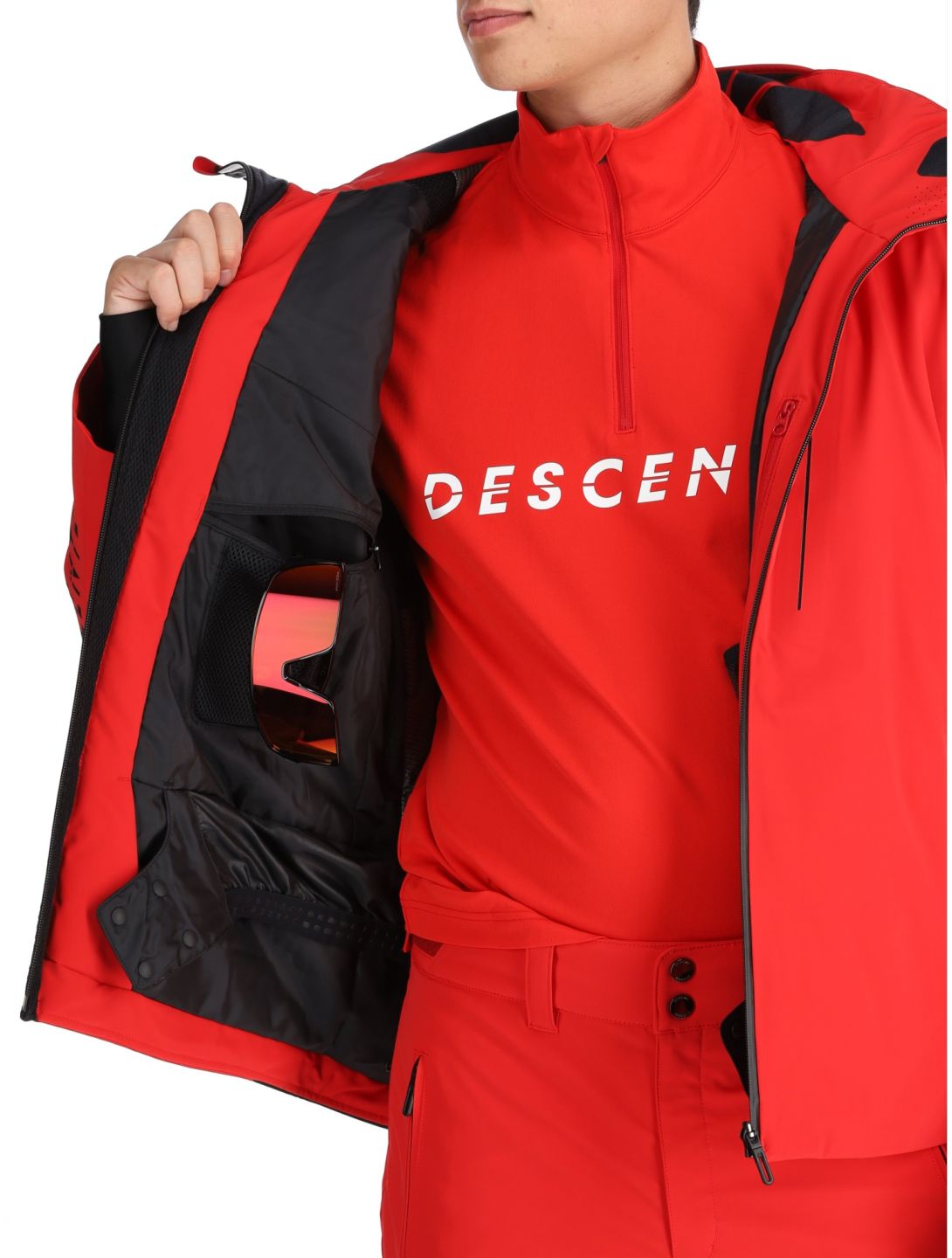 Descente, M-GK29 giacca sci uomo Electric Red rosso 