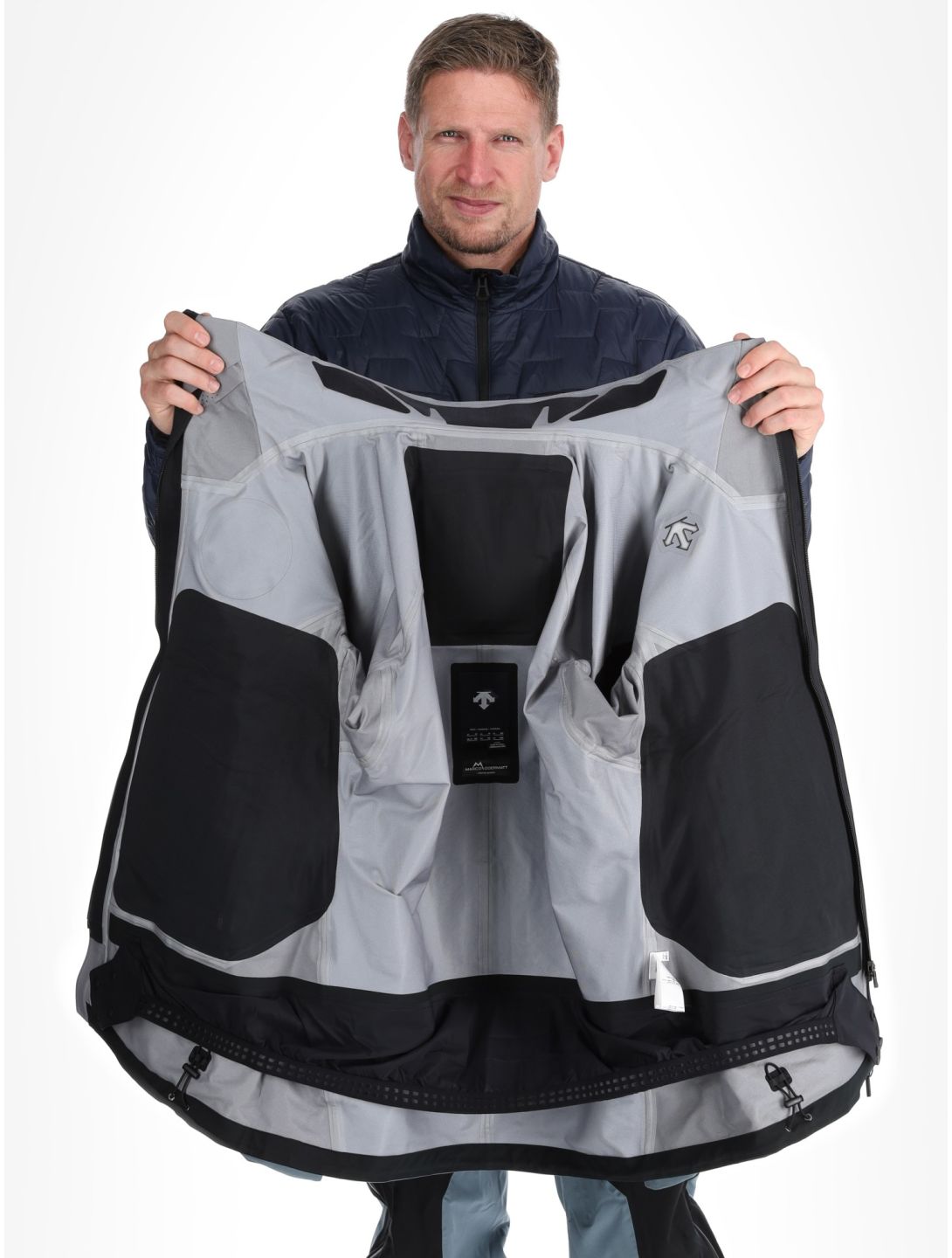 Descente, M-GK50M guscio uomo Storm Weather Grey grigio 