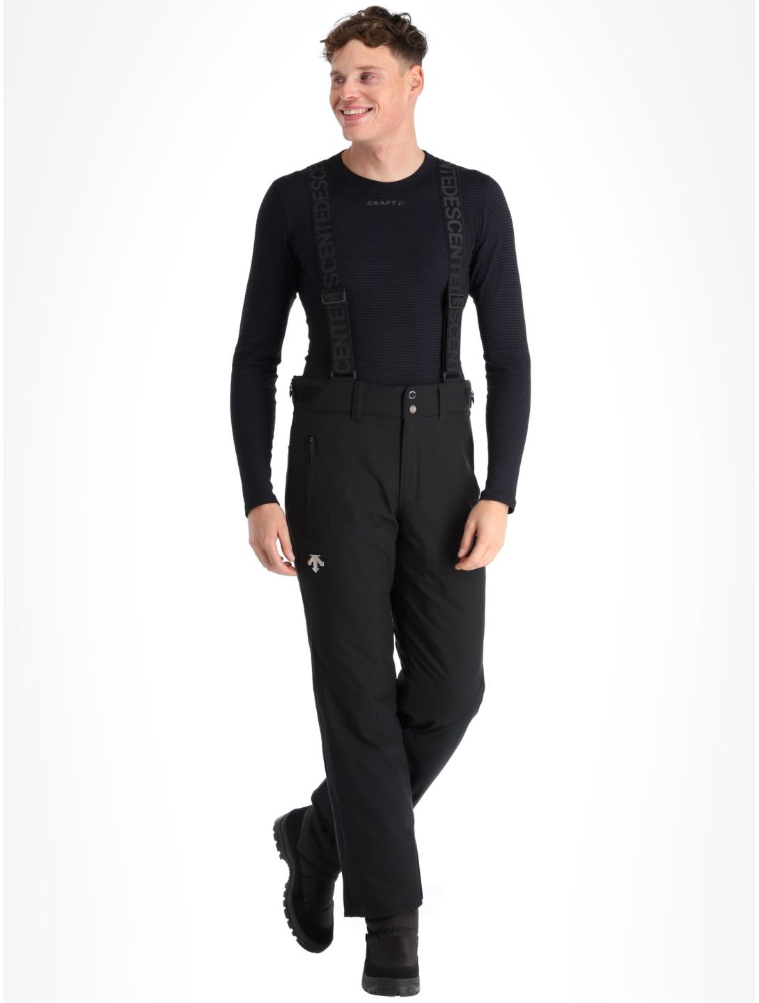 Descente, Roscoe pantaloni da sci uomo Black nero 