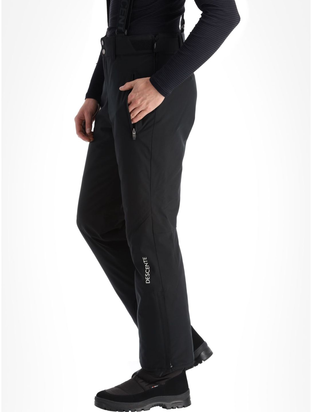 Descente, Roscoe pantaloni da sci uomo Black nero 